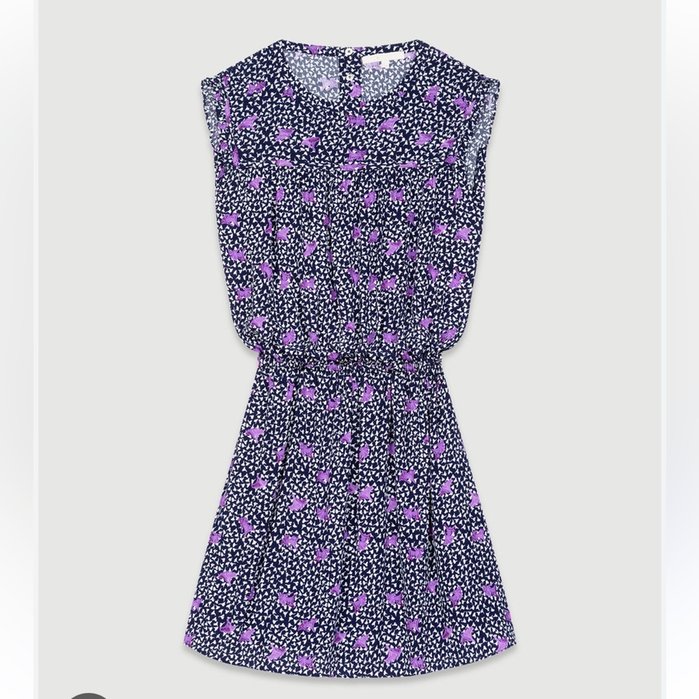 Size 38 Maje Pensees Marin Floral Dress.